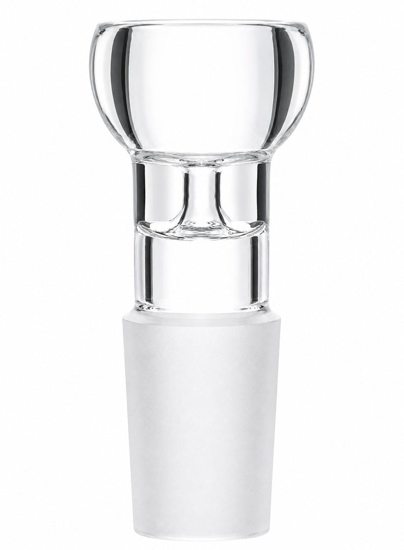 clear glass cone bowl slide available with 14mm or 18mm male joint