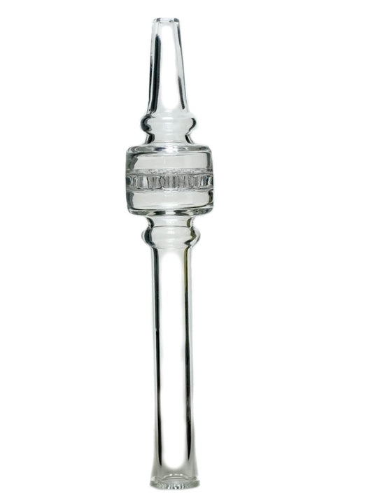 6"Glass Hash Collector Straw with built in filter - Simple Glass Pipe