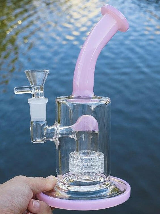 9" Matric Percualter Glass Water Pipe - Simple Glass Pipe