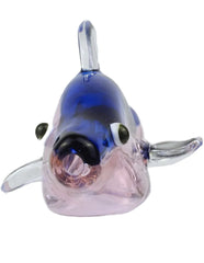 4.5" RaptorGlass Pink Dolphin Glass Hand Pipe