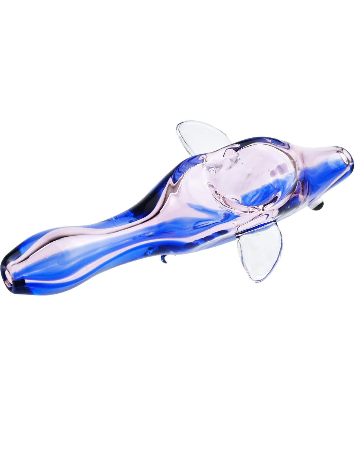 RaptorGlass pink dolphin pipe detail view