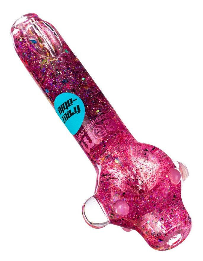 Dream PIpe - Large Freezable Galaxy Spoon Pipe - Simple Glass Pipe