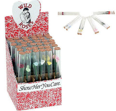 Love Rose Flower in Glass Tube 1box 36ct, Bulk Discounts - Simple Glass Pipe