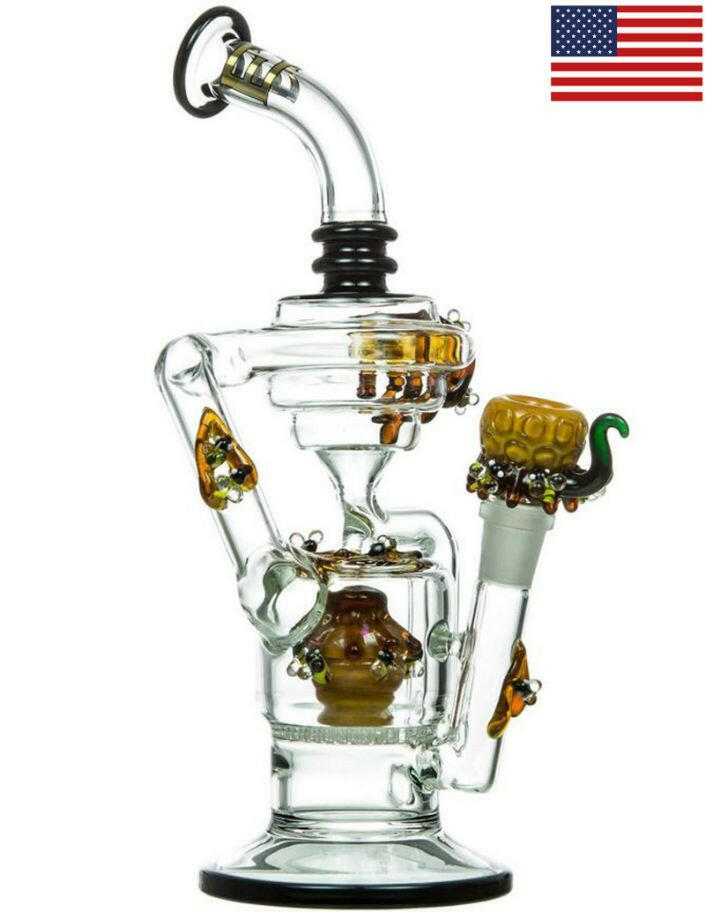Empire Glassworks California Current recycler with turtle glasswork