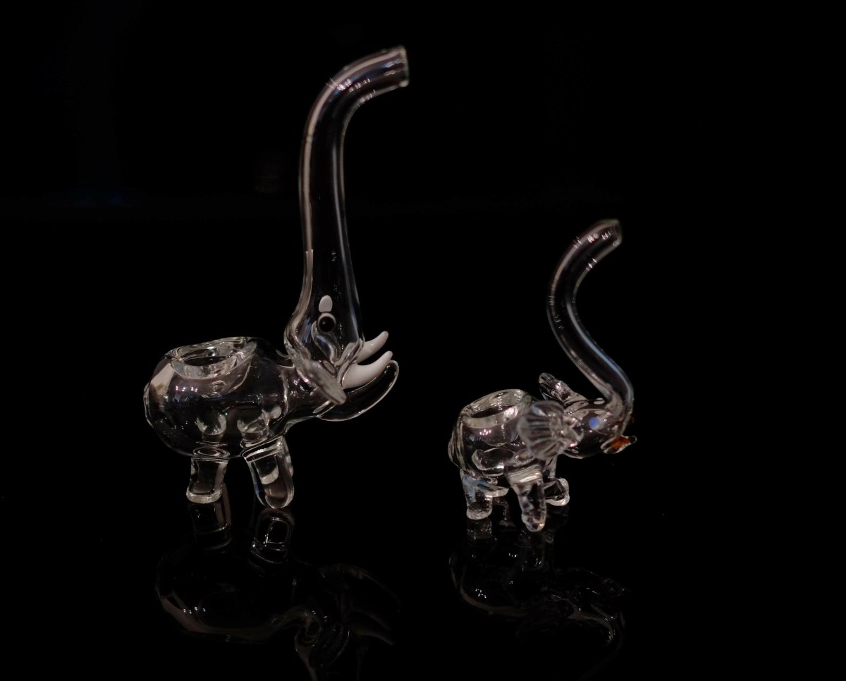 6" Long Nose Elephant Glass Pipe - Simple Glass Pipe