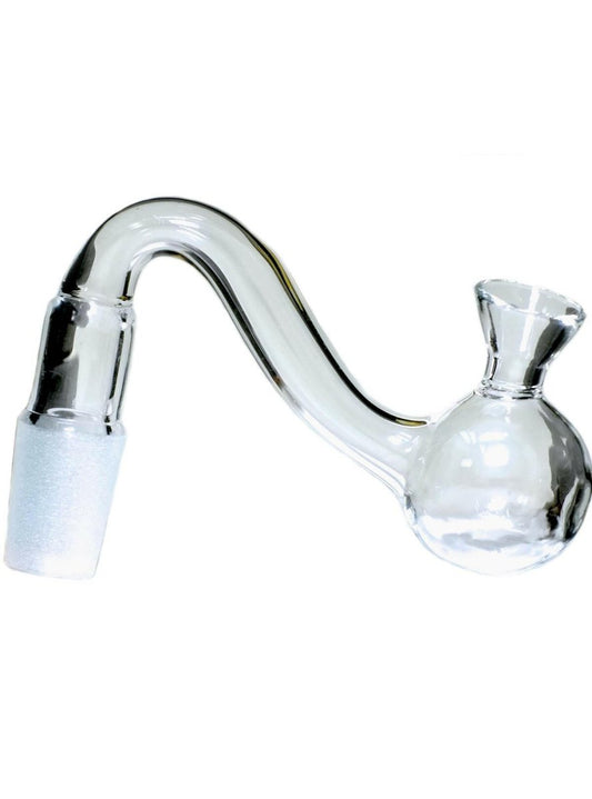 Glass Oil Burner Pipe Bowl with Funnel attachment for Water Pipe, - Simple Glass Pipe