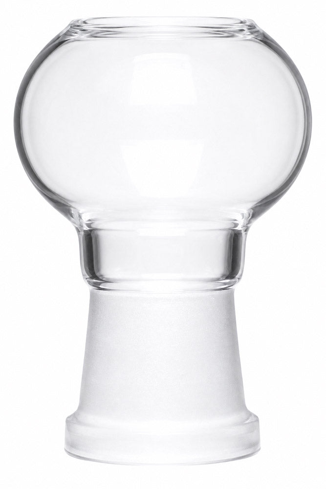 clear 18mm joint glass dome bowl