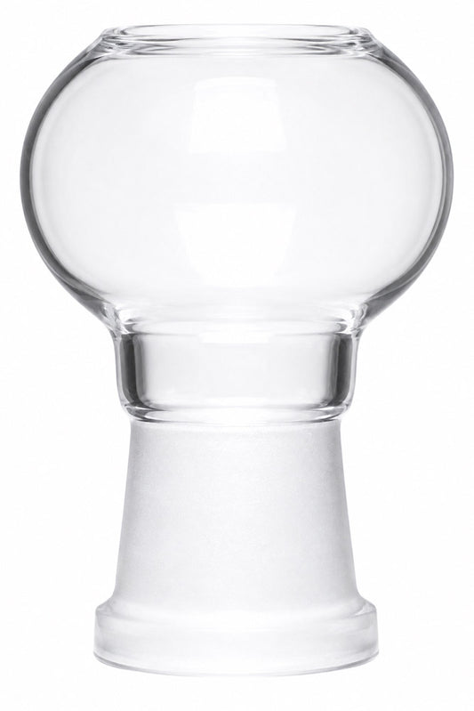 clear 18mm joint glass dome bowl