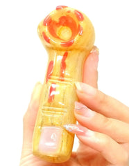 4" Halloween bloody Finger Spoon Pipe - Simple Glass Pipe