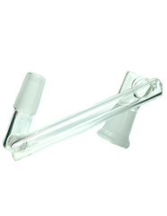 14mm Female - 14mm male. Glass on Glass Z Extender adapter - Simple Glass Pipe