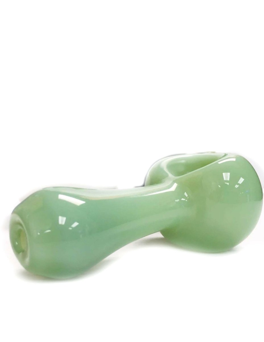 4"Jade Tobacco Smoking Glass Pipe Bowl Thick Glass Hand Pipes - Simple Glass Pipe