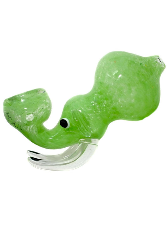 4" RaptorGlass Glass Firtz Elephant Hand Pipe - Simple Glass Pipe