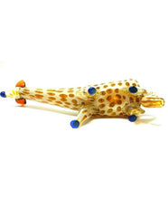 7" Giraffe Glass Hand Pipe - Simple Glass Pipe