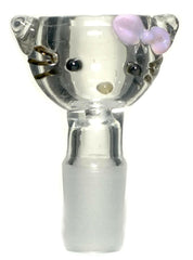 Hello Kitty Glass on Glass Bowl - Simple Glass Pipe