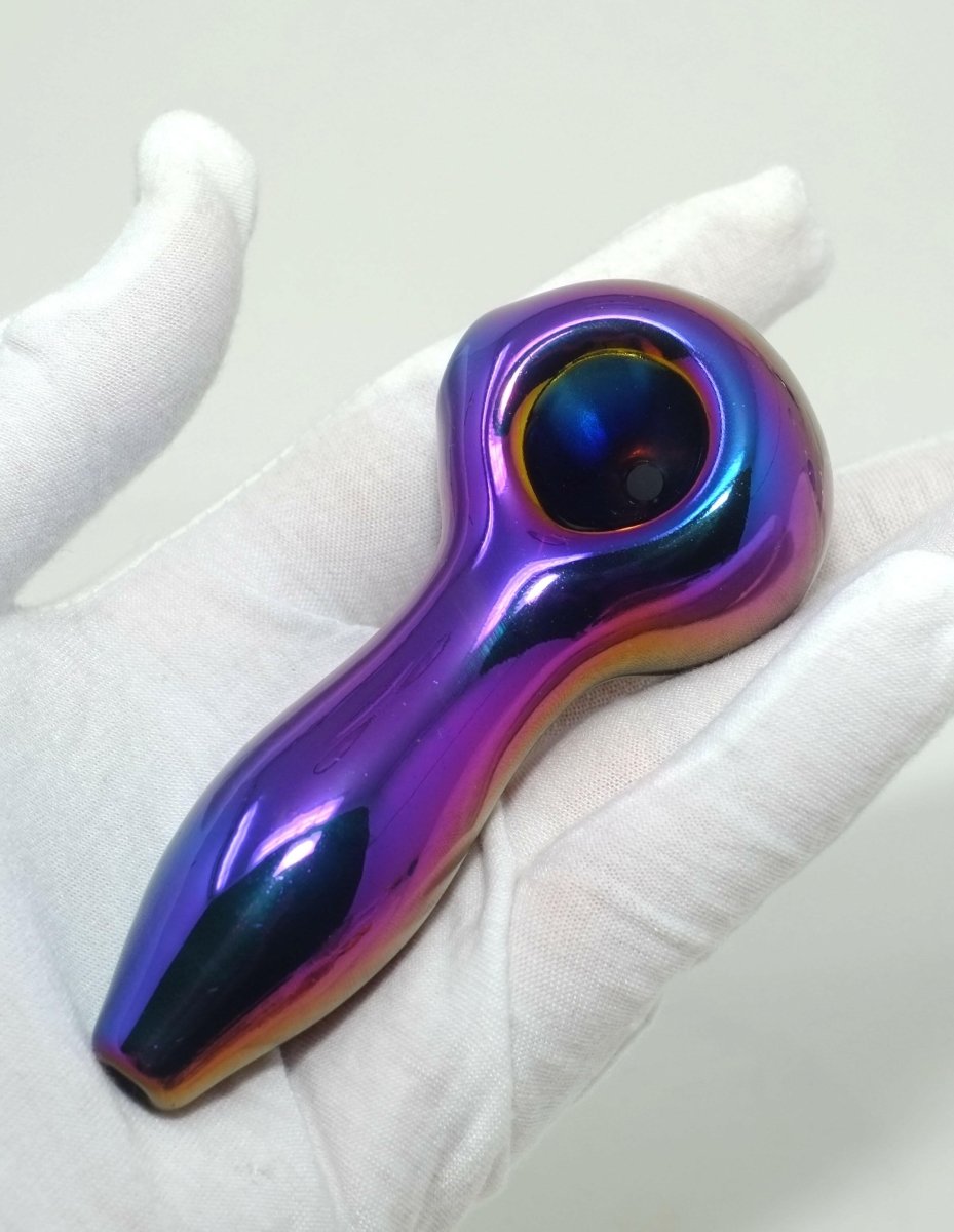 4" Colorful Glass HandPipe - Simple Glass Pipe