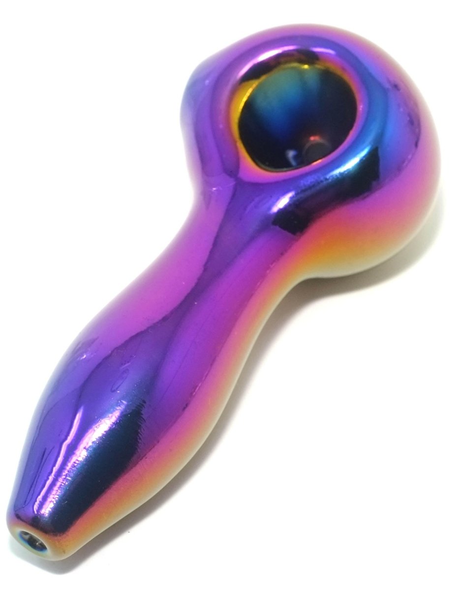 4" Colorful Glass HandPipe - Simple Glass Pipe