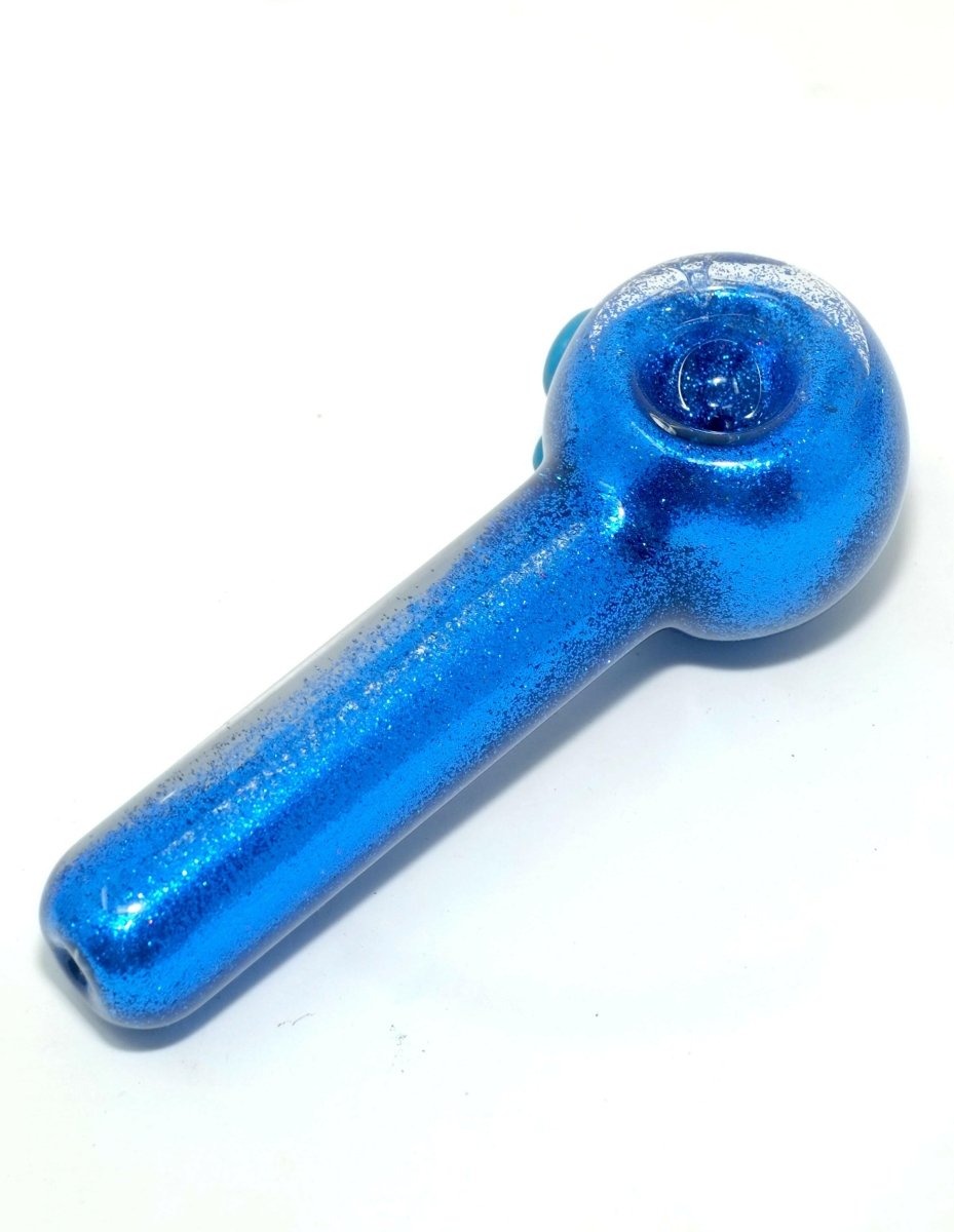 5" Glitter Glass Smoking Pipe | Freezable Glass Hand Pipe - Simple Glass Pipe