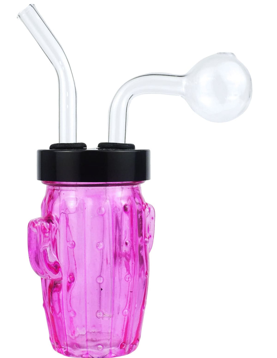 4.5 inch jar shaped glass oil burner bubbler pipe with removable parts