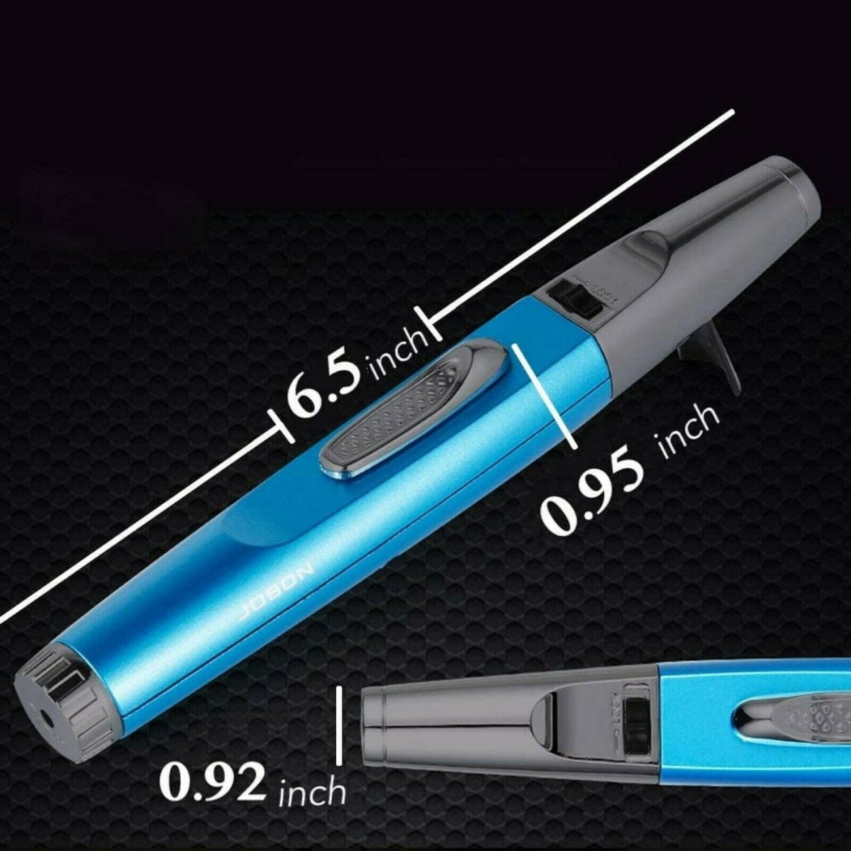 Jobon Butane Refillable multi function Single Torch Lighter Pen Pencil with Safety Locks - Simple Glass Pipe