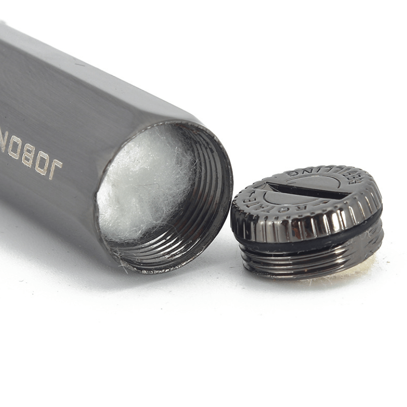JOBON hexagon flint-wheel lighter detail