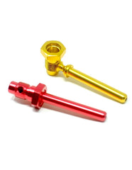 Screw Nut metal Tobacco Pipe - Simple Glass Pipe