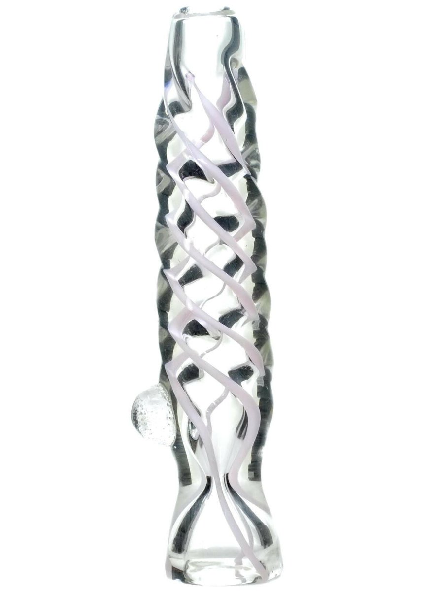 4-inch twist glass chillum pipe