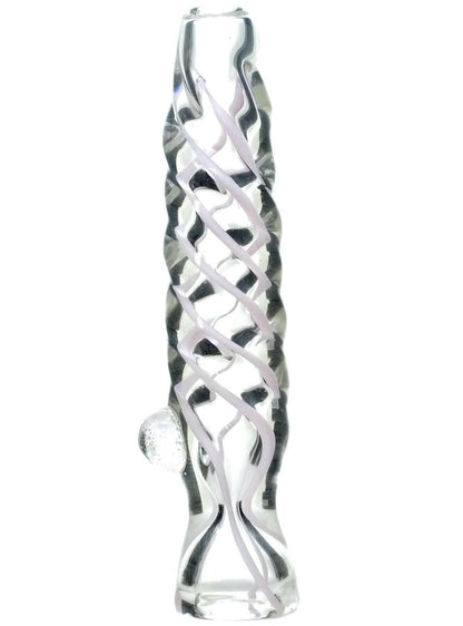 4-inch twist glass chillum pipe
