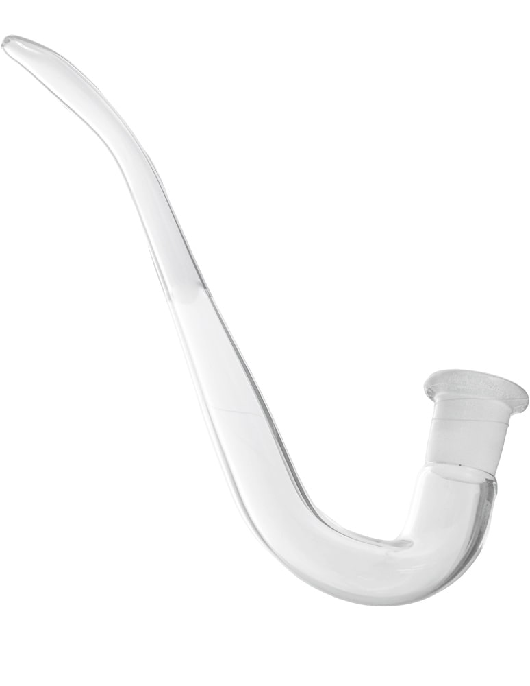 14mm female glass J-hook mouthpiece detail