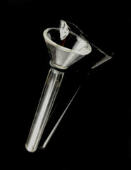 Glass Stem Slider Funnel with mini handles - Simple Glass Pipe