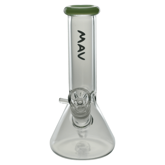 8" Color Top mini Beaker Bong by Maverick Glass - Simple Glass Pipe