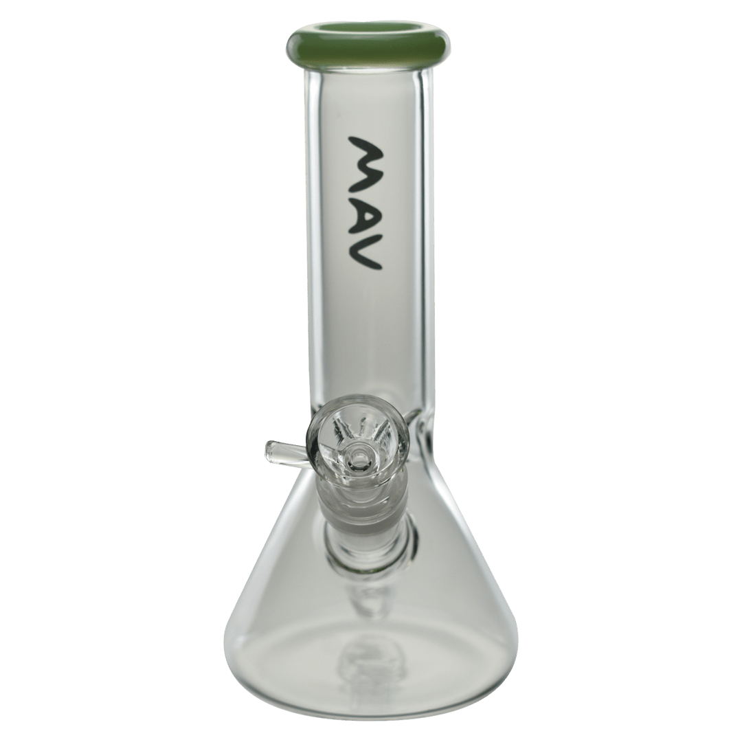 8" Color Top mini Beaker Bong by Maverick Glass - Simple Glass Pipe