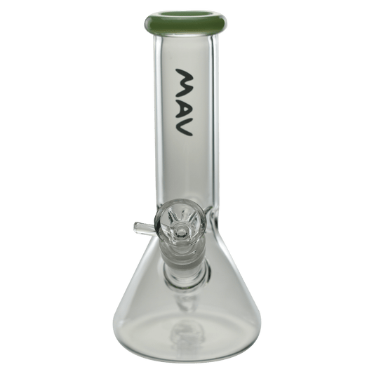 8" Color Top mini Beaker Bong by Maverick Glass - Simple Glass Pipe