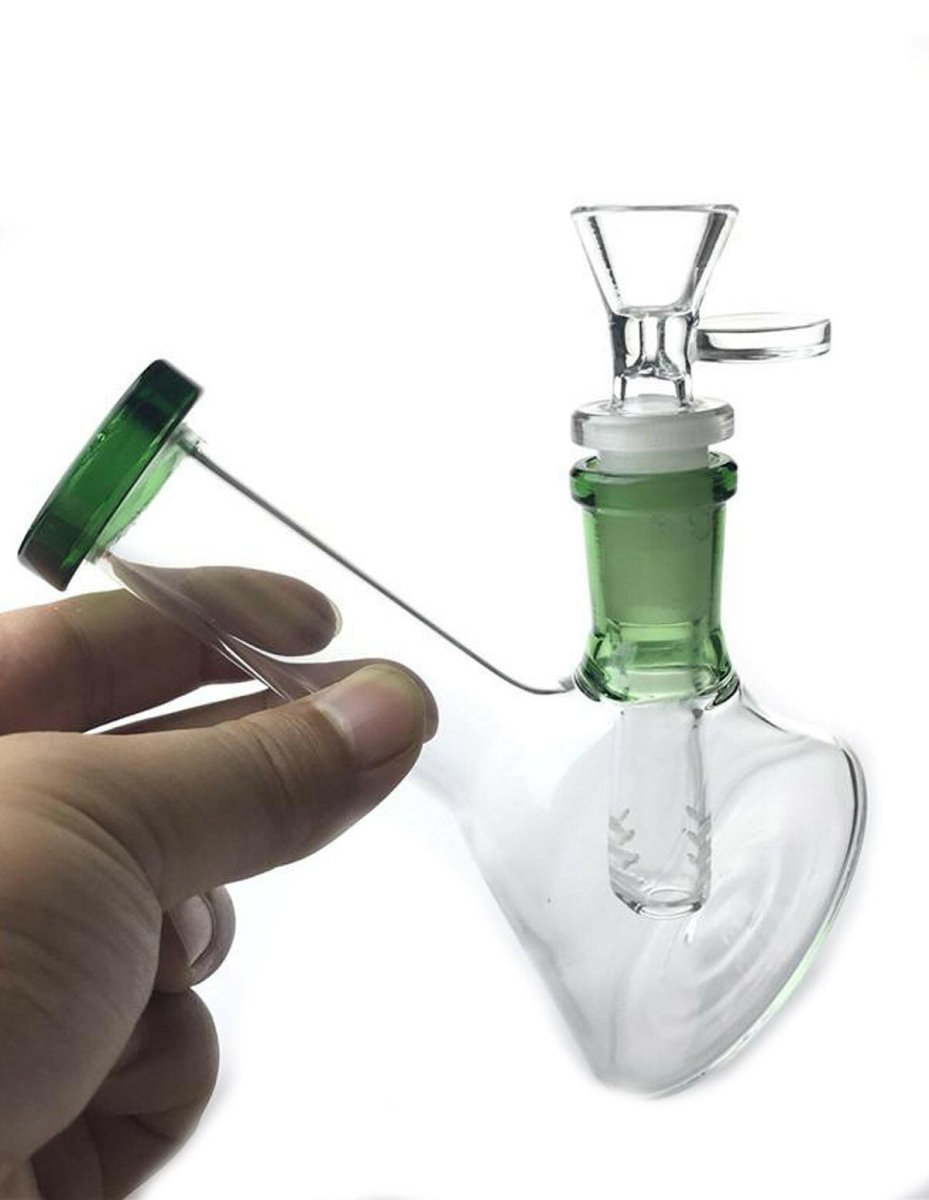 4.5" Miniature Glass Water Pipe Bong, - Simple Glass Pipe