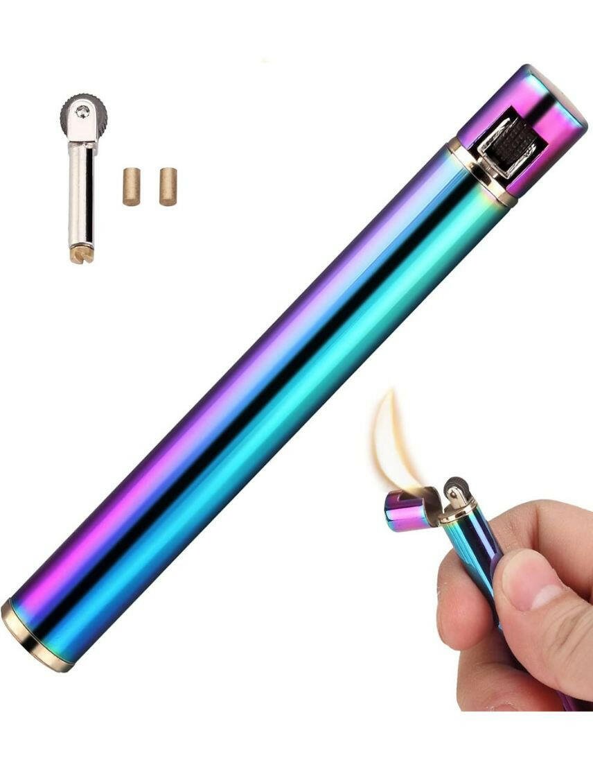 HONEST Mini Lighter Long Strip Refillable Grinding Wheel Lighters For Cigarette - Simple Glass Pipe