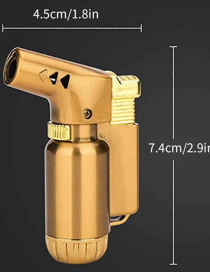 Single-jet metal torch lighter alternate view