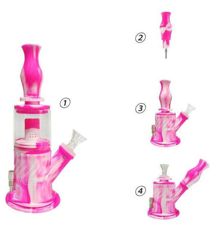 Waxmaid cylindrical dual-perc water pipe alternate view