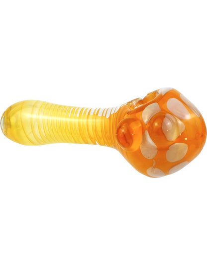 5" Golden Mushroom Glass SPoon Hand Pipe