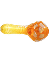 5" Golden Mushroom Glass SPoon Hand Pipe