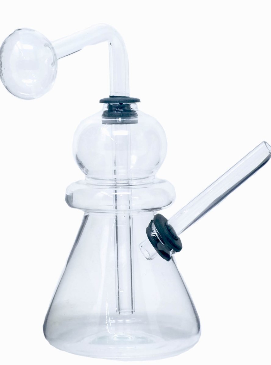 5" Glass oil Burner Bubbler Waterpipes - Simple Glass Pipe