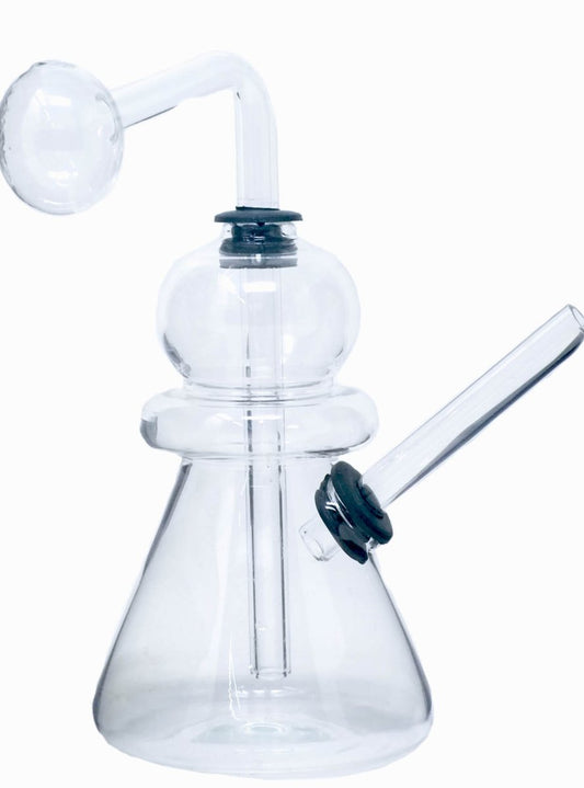 5" Glass oil Burner Bubbler Waterpipes - Simple Glass Pipe