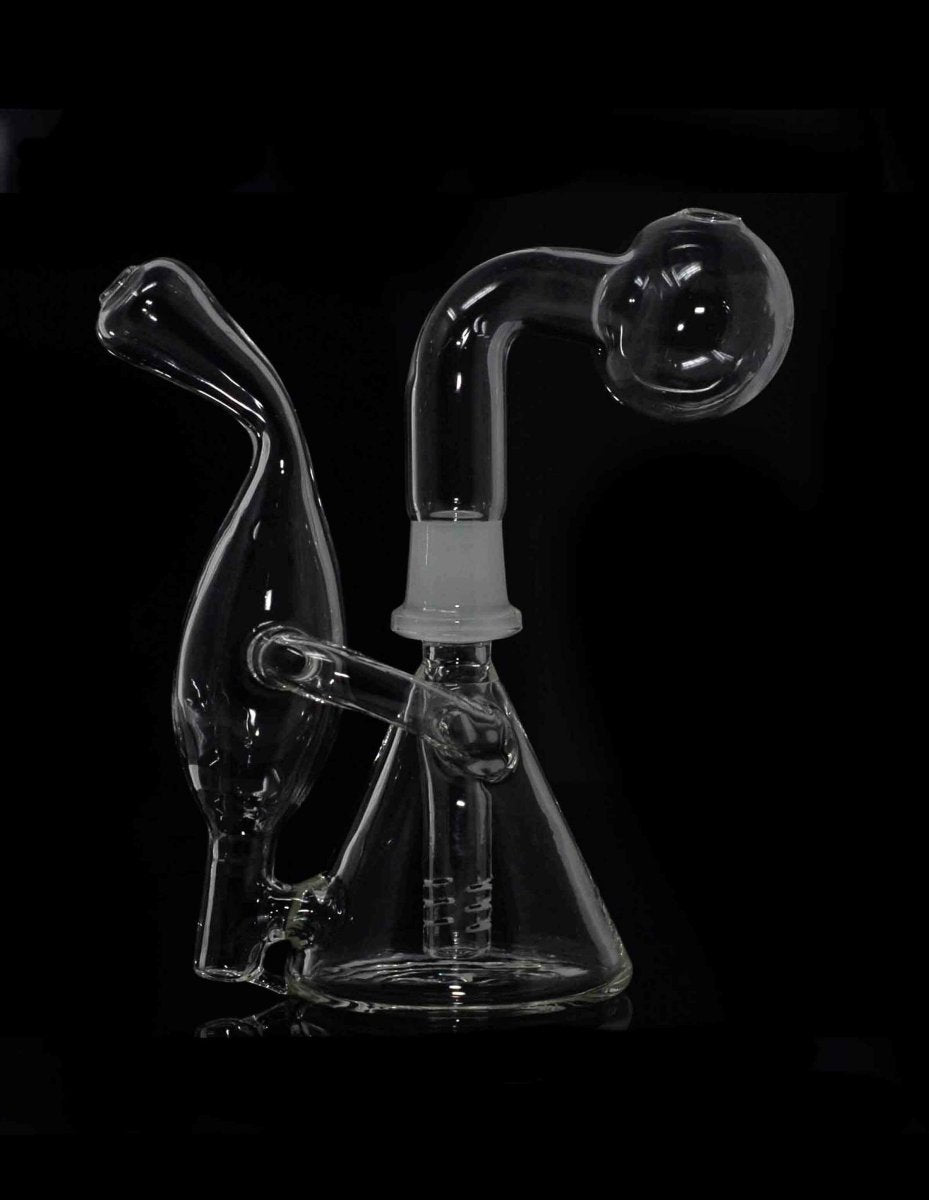 6 " mini glass oil Burner rig - Simple Glass Pipe