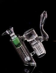 7" Glass Bubbler with Perculators - Simple Glass Pipe