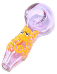 4" Purple squid glass handpipe - Simple Glass Pipe