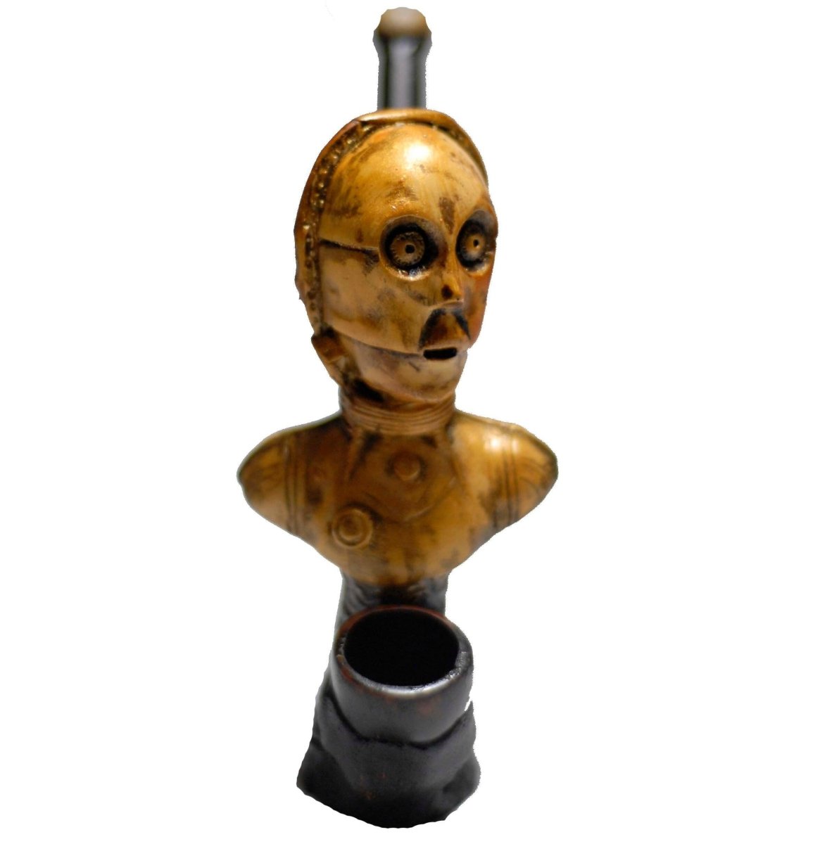 C-3PO handmade ceramic tobacco pipe