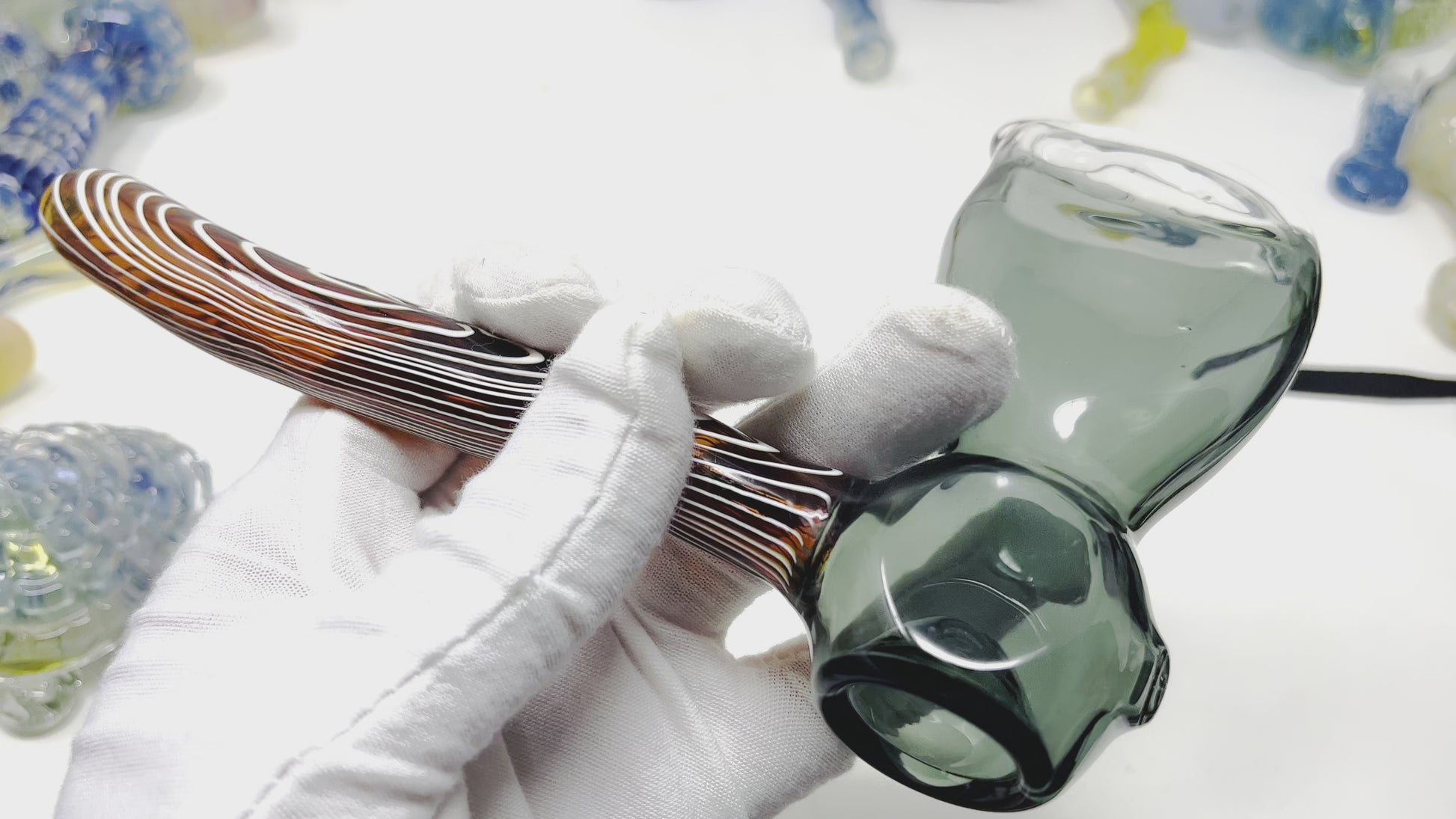 Glass Axe hand pipe