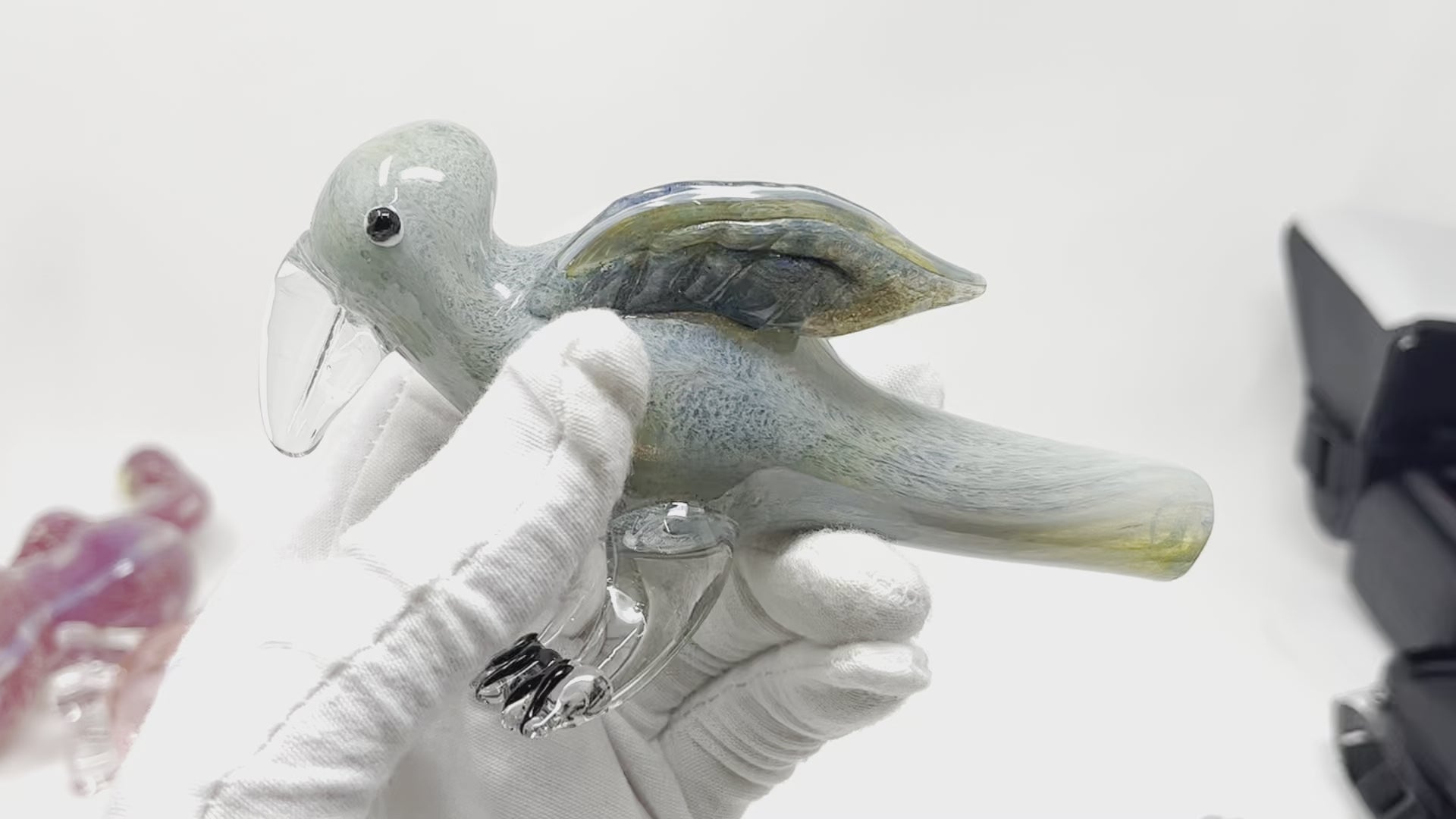 4.5" Glass Bird Spoon PIpe