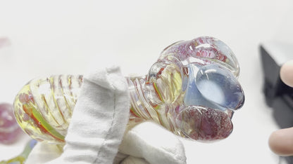 5" Fashion Hair-Shaped Heavy Glass Hand Pipe – 150–160g