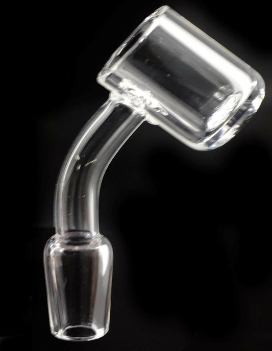 45 Angle Quartz Bucket Banger Male - Simple Glass Pipe