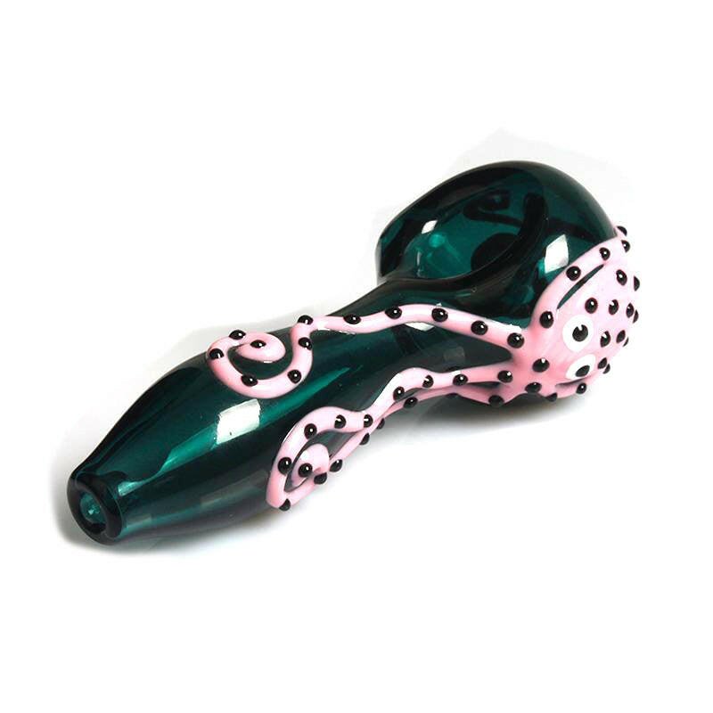 4-inch octopus glass hand pipe