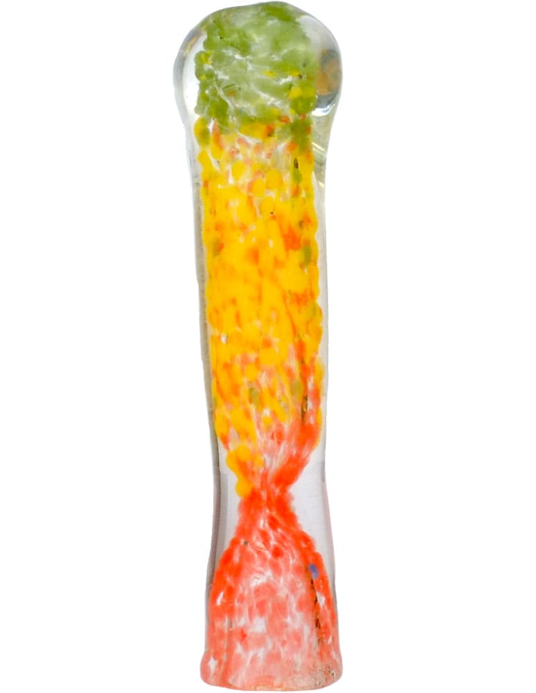 3.5" RASTA Glass Chillum Pipe